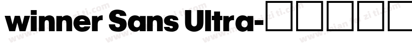 winner Sans Ultra字体转换